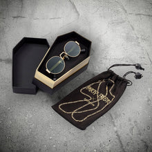 Load image into Gallery viewer, Party Favor Edition - Emerald Green Matte Gold + Emerald Green Lens Non-Polarized